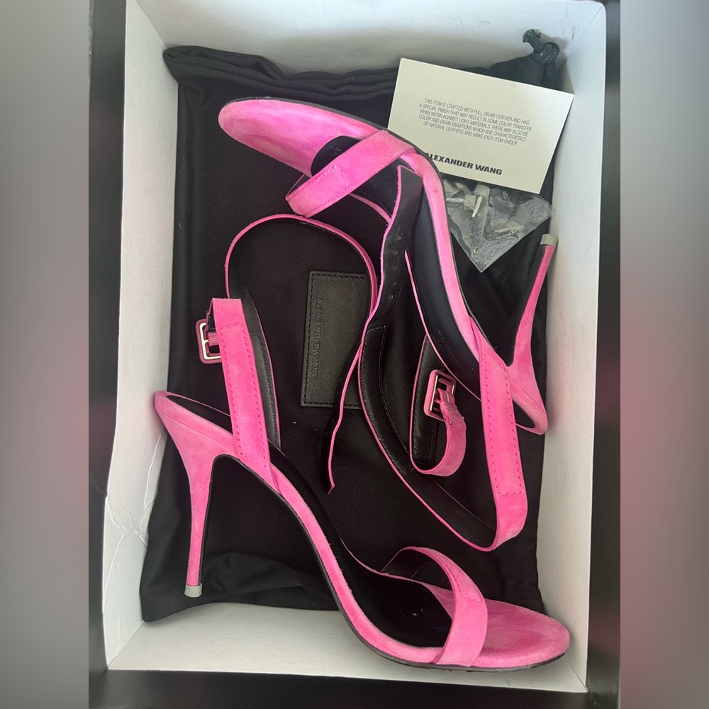Alexandar Wang Ankle Strap Sandals in Flamingo